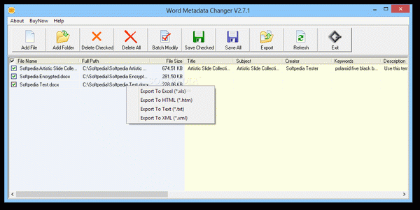 Word Metadata Changer