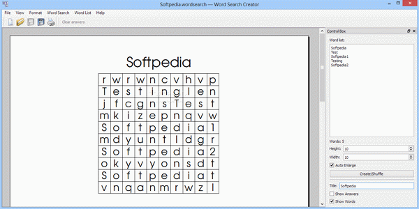 Word Search Creator