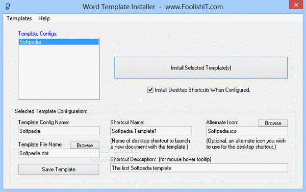 Word Template Installer