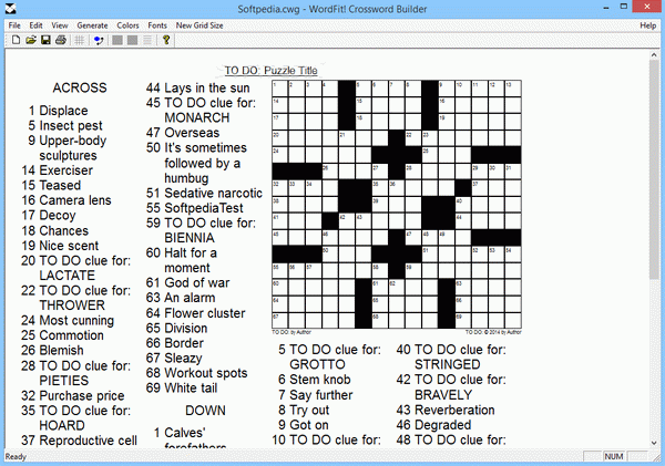 WordFit! Crossword Builder