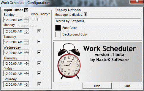 Work Scheduler