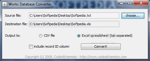 Works Database Converter