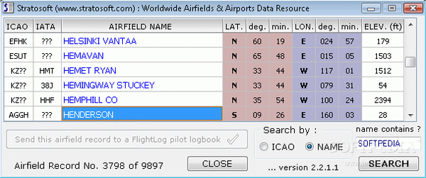 Worldwide Airfields & Airports Data Resource