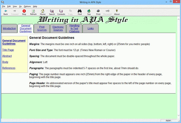 Writing in APA Style