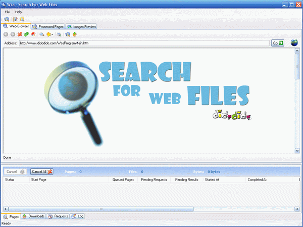 Wsa - Search For Web Files