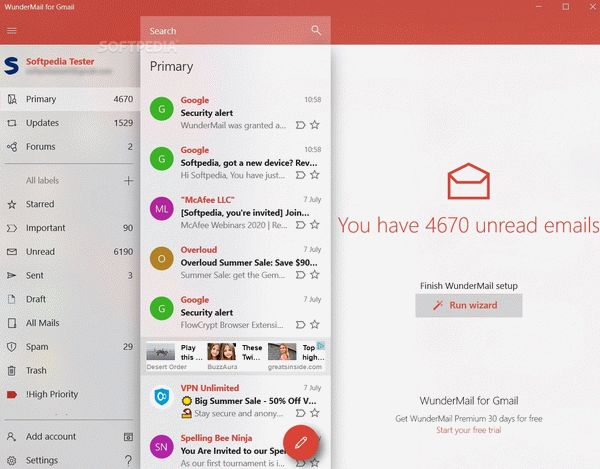 WunderMail for Gmail