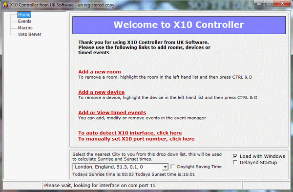 X10 Controller