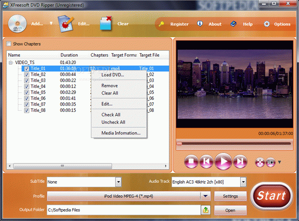 XFreesoft DVD Ripper