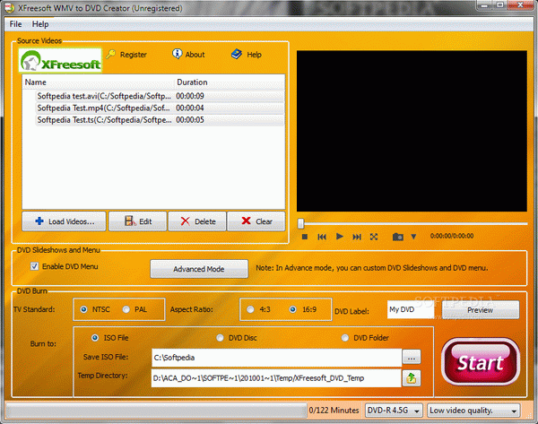 XFreesoft WMV to DVD Creator