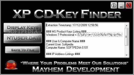 XP CD-Key Finder