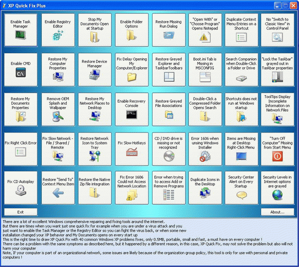 XP Quick Fix Plus