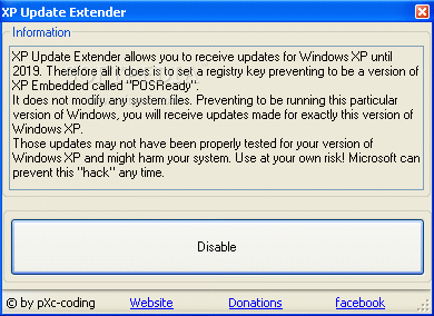 XP Update Extender