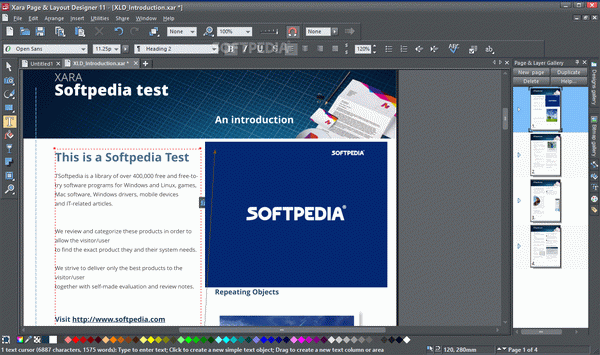 Xara Page & Layout Designer