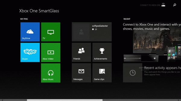 Xbox One SmartGlass for Windows 8