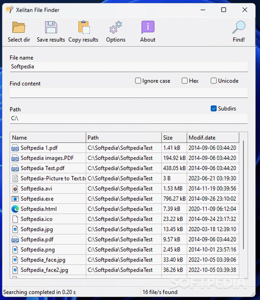 Xelitan File Finder