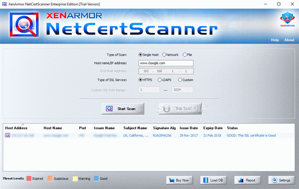 XenArmor NetCertScanner