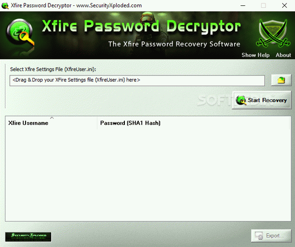 Xfire Password Decryptor