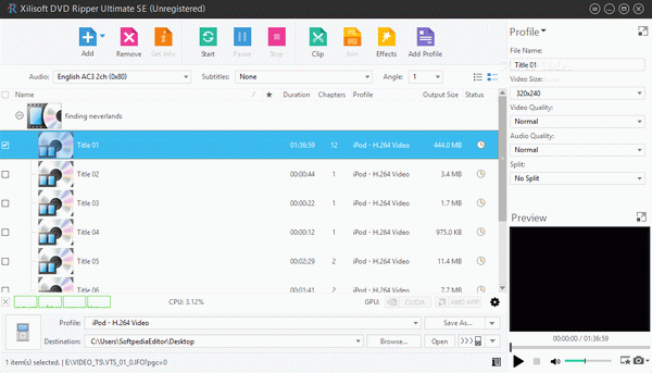 Xilisoft DVD Ripper Ultimate SE