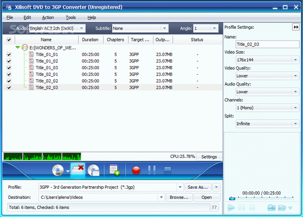 Xilisoft DVD to 3GP Converter