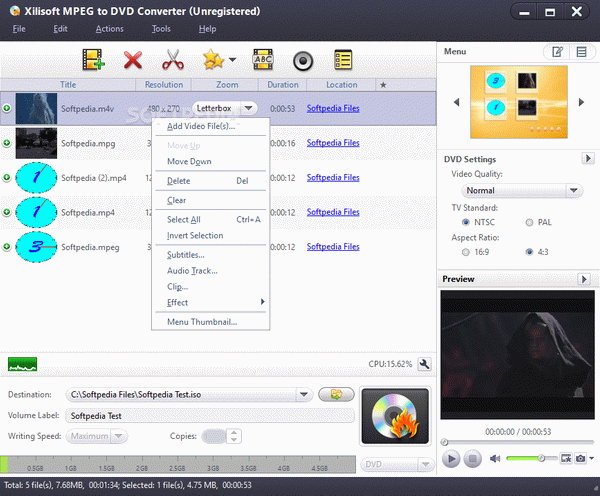 Xilisoft MPEG to DVD Converter