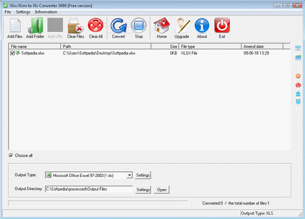 Xlsx Xlsm to Xls Converter 3000