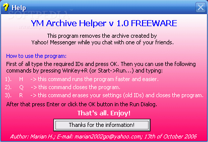 YM Archive Helper