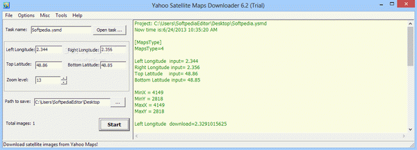 Yahoo Satellite Maps Downloader