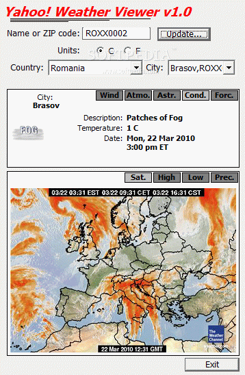 Yahoo! Weather Viewer