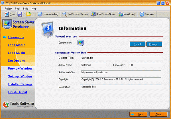YcySoft ScreenSaver Producer