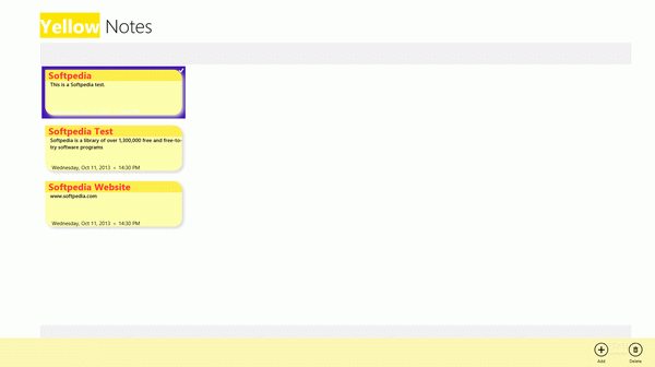 Yellow Notes for Windows 8