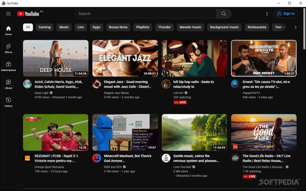 YouTube Electron