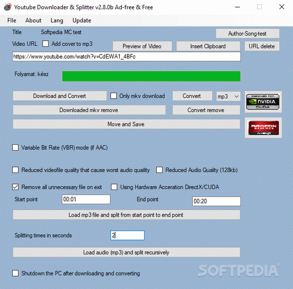 Youtube Downloader & Splitter - Ad-free & Free