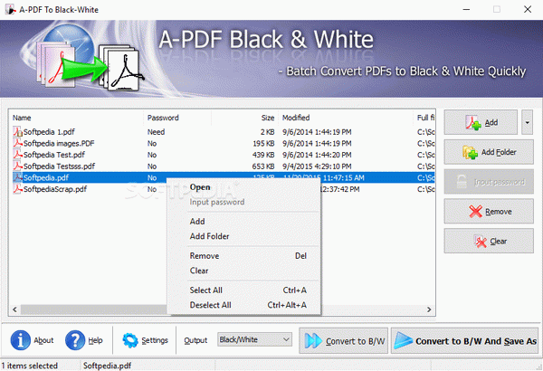 A-PDF To Black/White