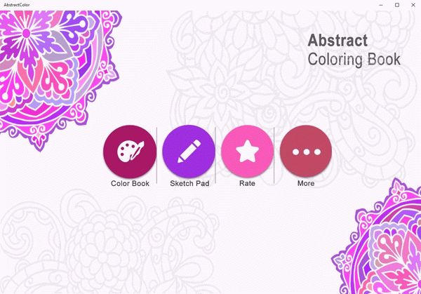 Abstract Coloring Book for Windows 10