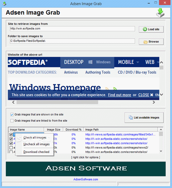 Adsen Image Grab