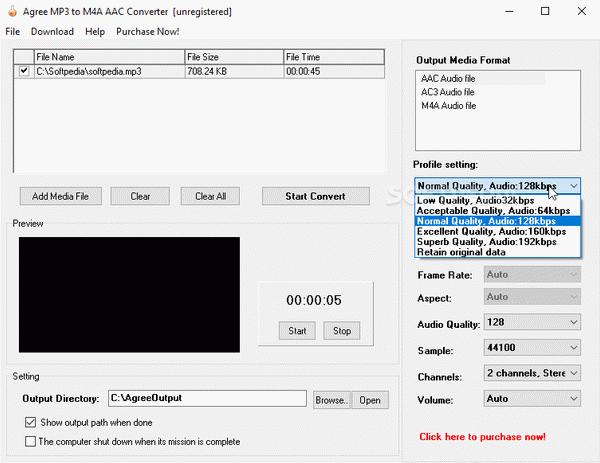 Agree MP3 to M4A AAC Converter