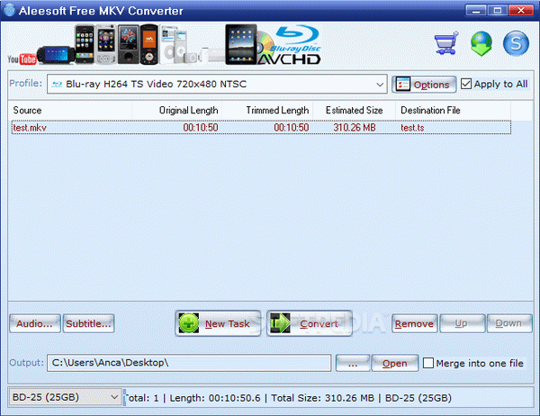 Aleesoft MKV Converter