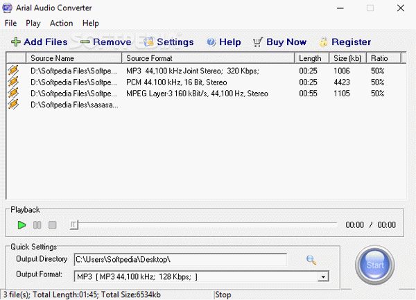 Arial Audio Converter