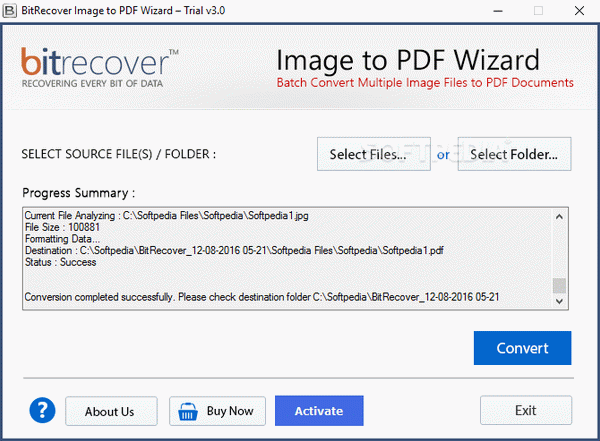 BitRecover Image to PDF Wizard