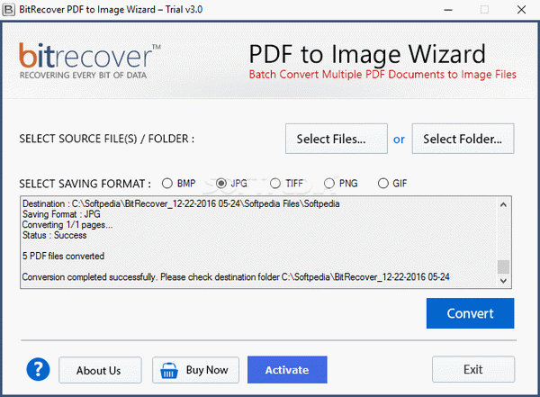 BitRecover PDF to Image Wizard
