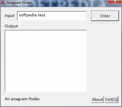 Anagram Finder