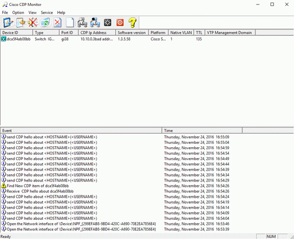 Cisco CDP Monitor