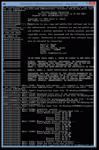 Verilog Create Hierarchy