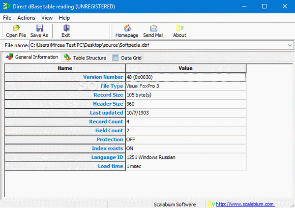 dBase viewer