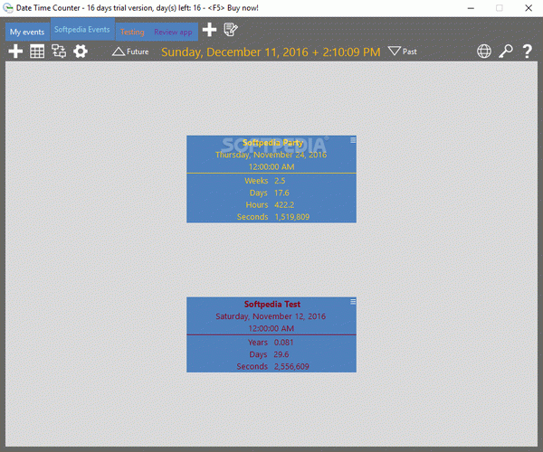 Date Time Counter