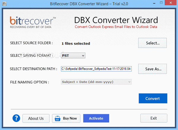 DBX Converter Wizard