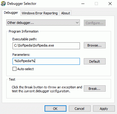 Debugger Selector