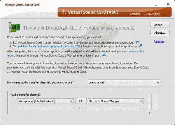 Virtual Sound Card (VSC)