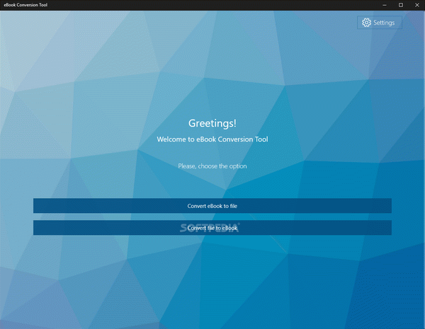 eBook Conversion Tool for Windows 10