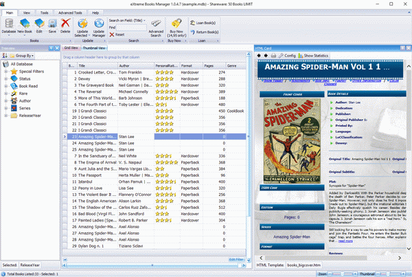 eXtreme Books Manager
